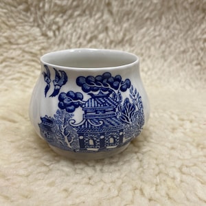 Azucarero vintage con estampado de sauce