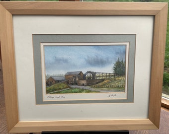 Vintage Watercolour of ‘Kalthrope Lead mine’ signed by artist