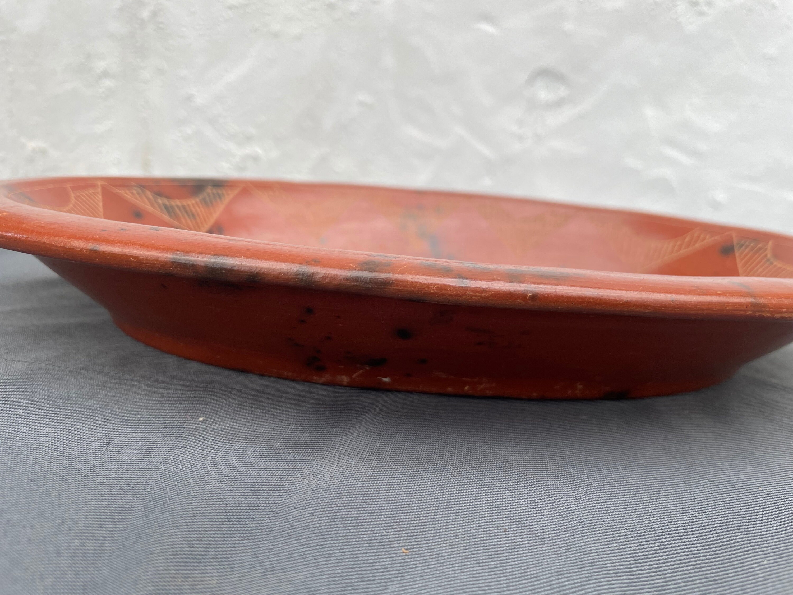 ロンボク島 インドネシア ササク土器 魚楕円皿 - Etsy 日本