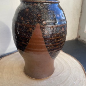 Vintage Stoneware salt glazed vase