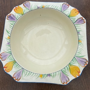 Crown Devon Fieldings hand painted crocus bowl