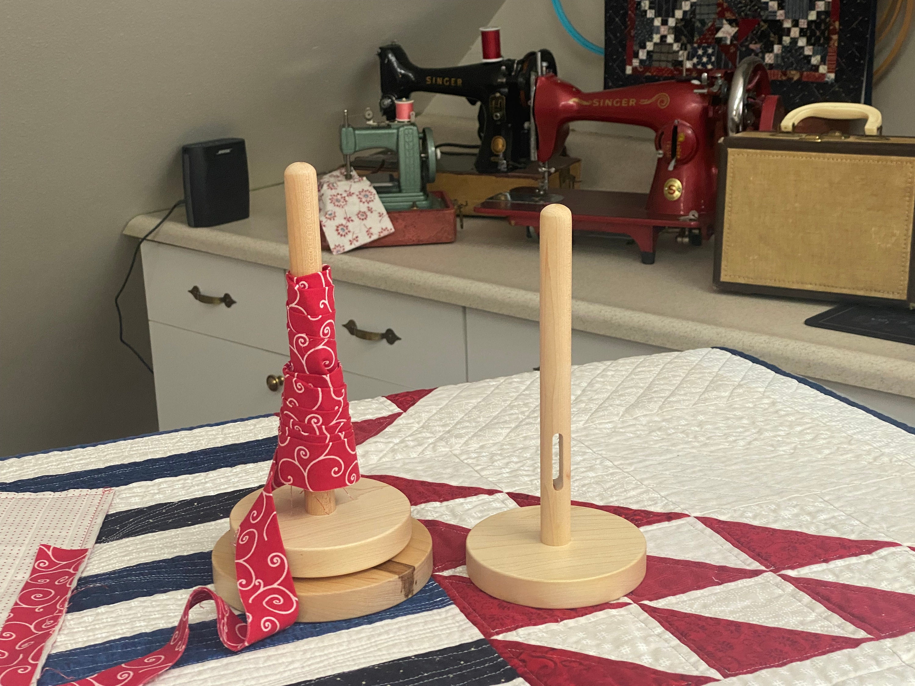 Aspen Bridge Designs Quilter's Binding Spool – Usa-made Maple Wood Tool ...