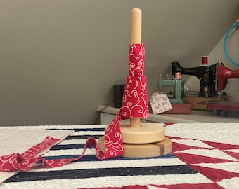 Aspen Bridge Designs Quilter&#39;s Binding Spool – USA-Made Maple Wood Tool for Quilts up to King Size