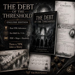 The Debt of the Threshold | English Edition | Post-TPK Adventure for D&D 5e / 5 5e