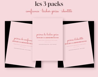 30 Fiches de Prière PDF à Imprimer | Cartes Prière Guidée Français | Anxiété Charge Mentale Estime de Soi | Format A6 à Découper