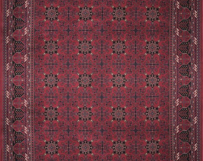 Handwoven Modal Silk Rug – 2 Million Knots, Red Persian Design