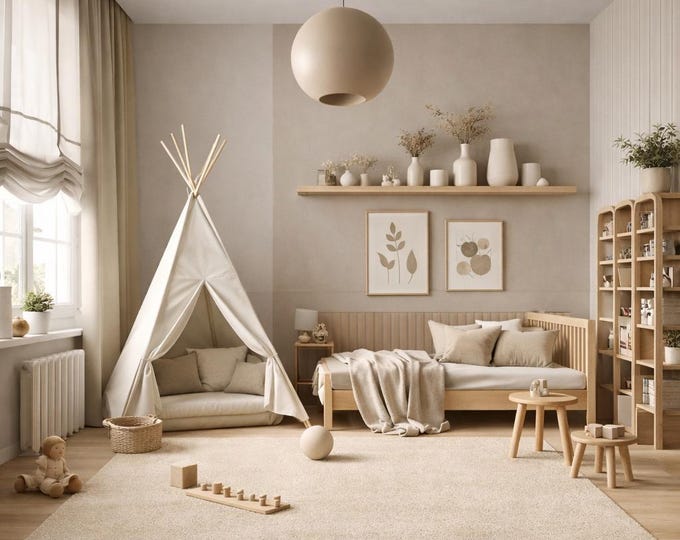 Beige Microfiber Carpet – Soft, Dust-Free, Modern Living Room Rug
