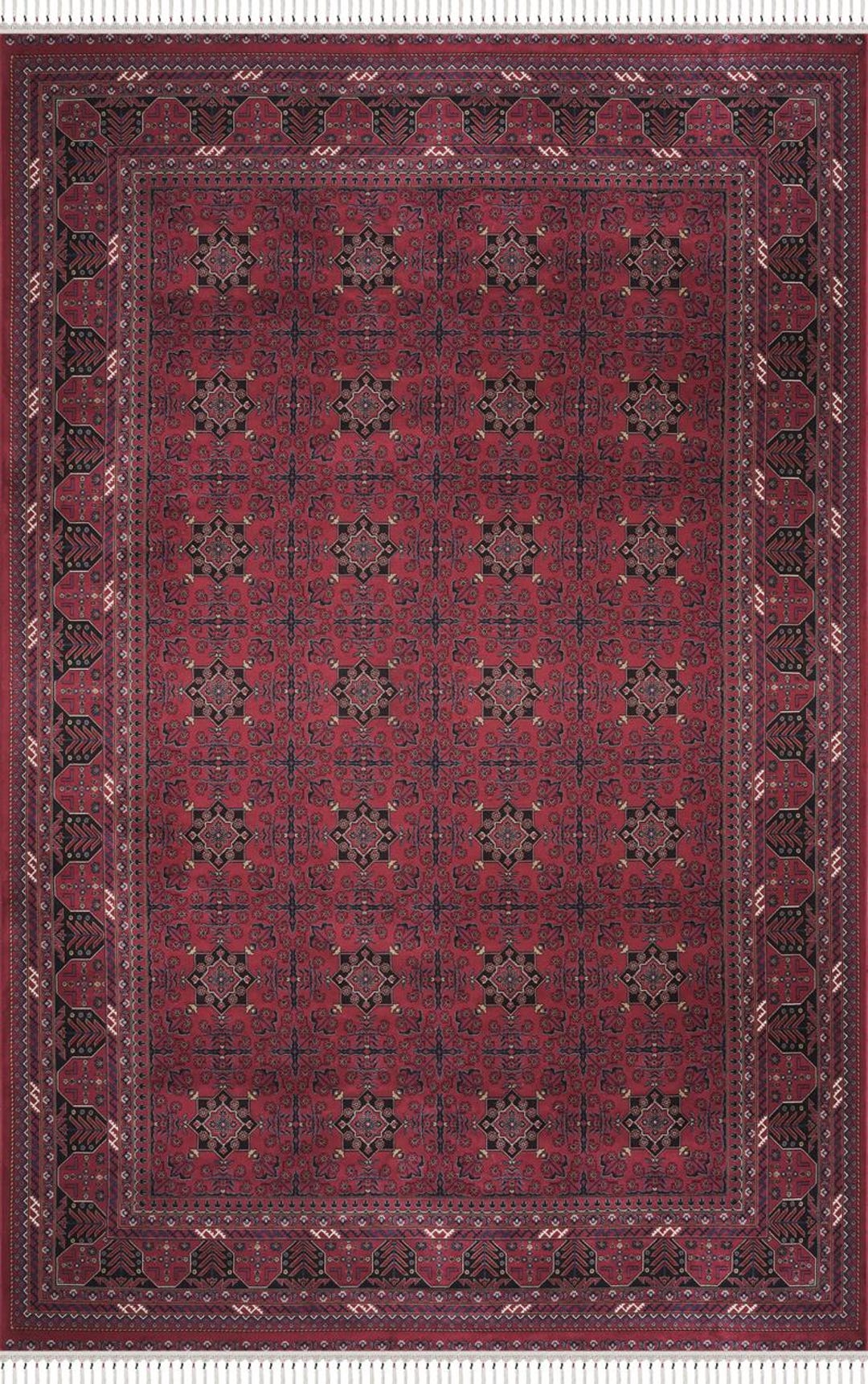 Handwoven Modal Silk Rug – 2 Million Knots, Red Persian Design - Etsy