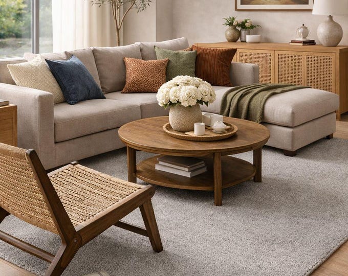Gray Microfiber Carpet – Soft, Dust-Free, Modern Living Room Rug