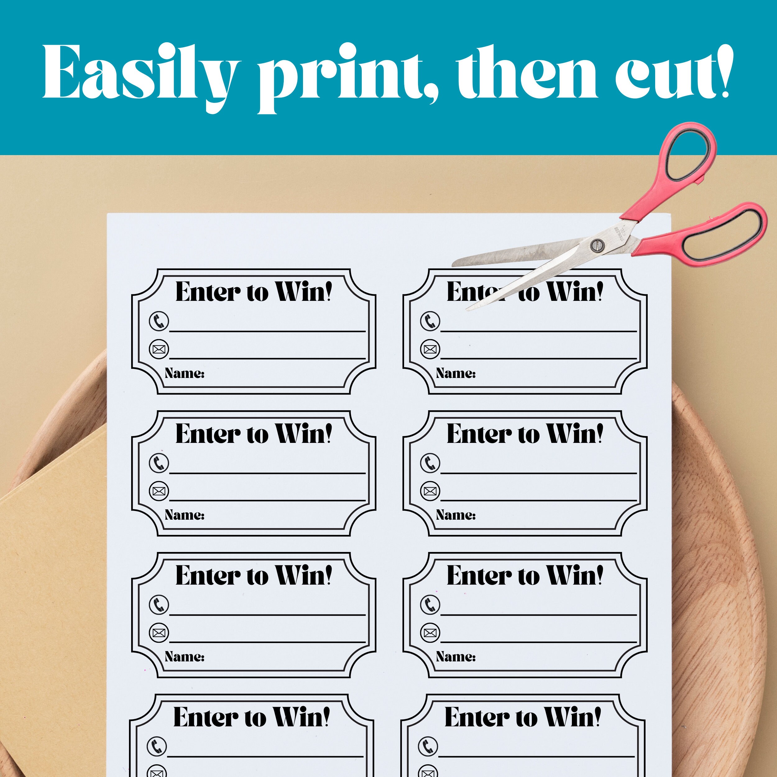 Home Raffle List Enter to Win Tickets, Raffle Tickets, Printable Raffle Tickets, Easy ...