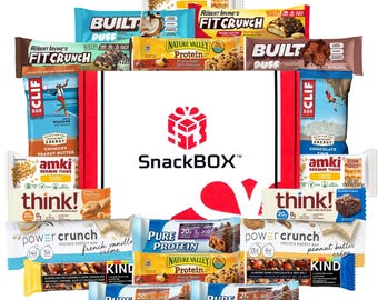 The Builder's Protein Care Package Gift BOX Snack BOX (20 Snacks) By | SnackBOX