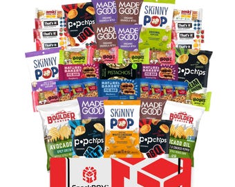 New VEGAN Snack Box Assortment Care Package (40 Snacks) By SnackBOX