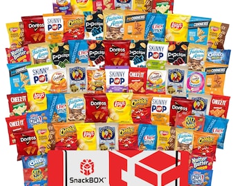 Office Chips & Cookies Catering Variety Snack Box Care Package (70 Snacks) By | SnackBOX