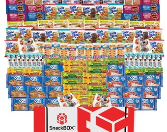 NEW Breakfast Office Variety Catering Snack BOX Gift Box Care Package (150 Snacks) By | SnackBOX