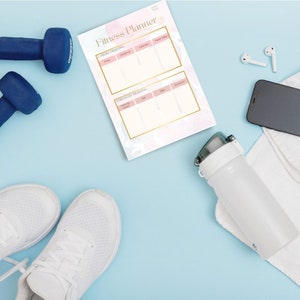 Fitness Tracker Printable | Workout Tracker | Exercise Tracker | Digital Fitness Planner | Digital Workout Planner | Fitness Digital Planner