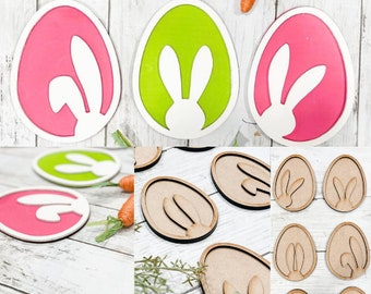 Easter Silhouette Bunny DIY Kit | DIY Crafts | Easter Craft Kit | Do It Yourself Craft Kit | Paint Kit  | Easter Bunny Decor | Easter Decor