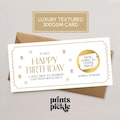 Birthday Scratch Card | Personalised Scratch To Reveal Gift | Luxury Scratch To Reveal Ticket | Birthday Gift Card | Scratch Voucher | LC01