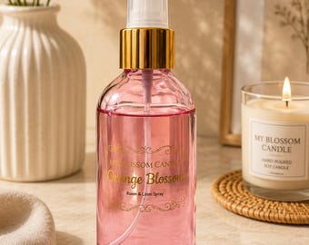 Orange Blossom Natural Aromatherapy Room and Linen Spray | Essential Oils, 4 oz, Air Freshener Mist
