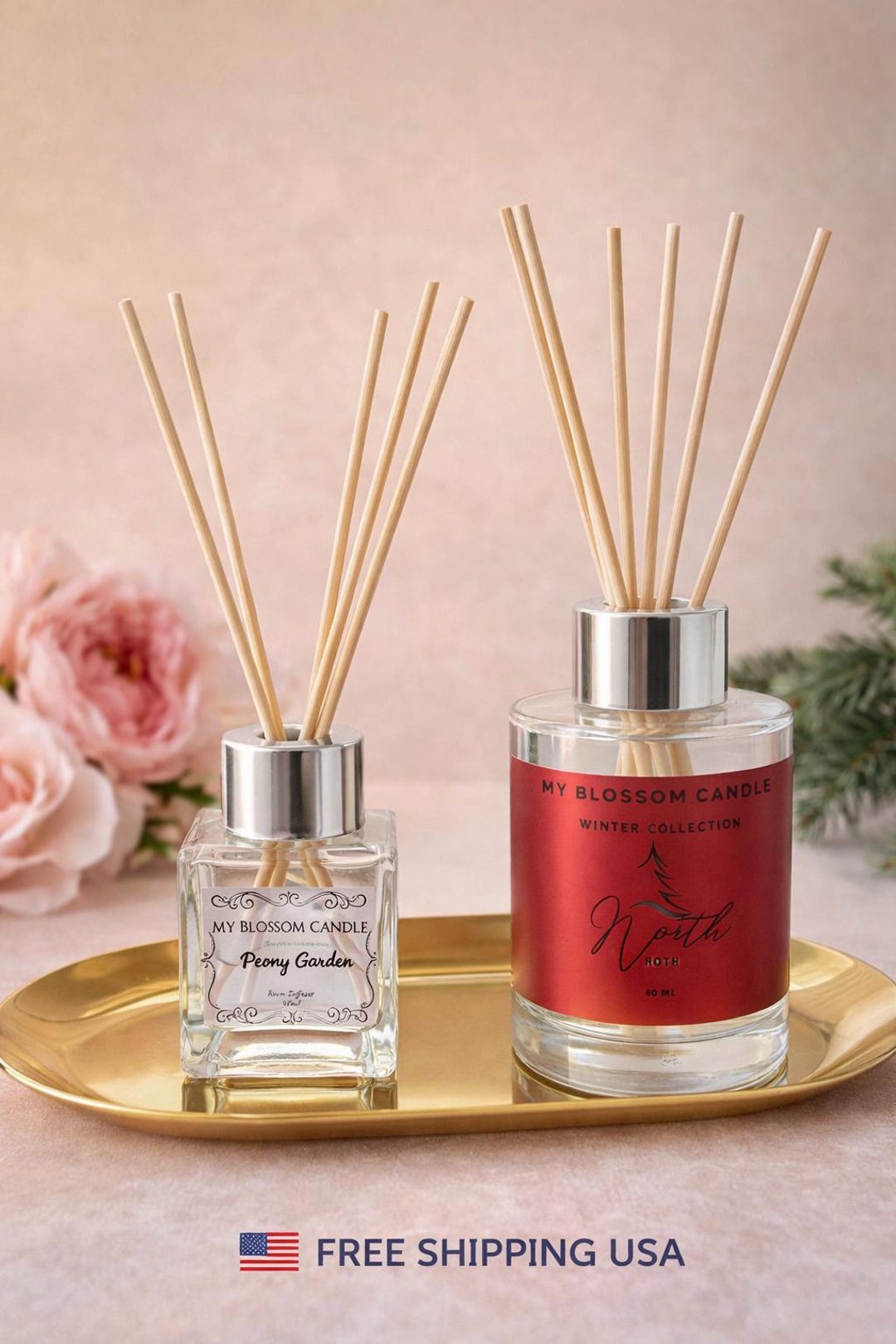 Reusable Reed Diffuser Essential Oil Room Reed Diffuser | Vegan Aromatherapy, Natural Oil ...