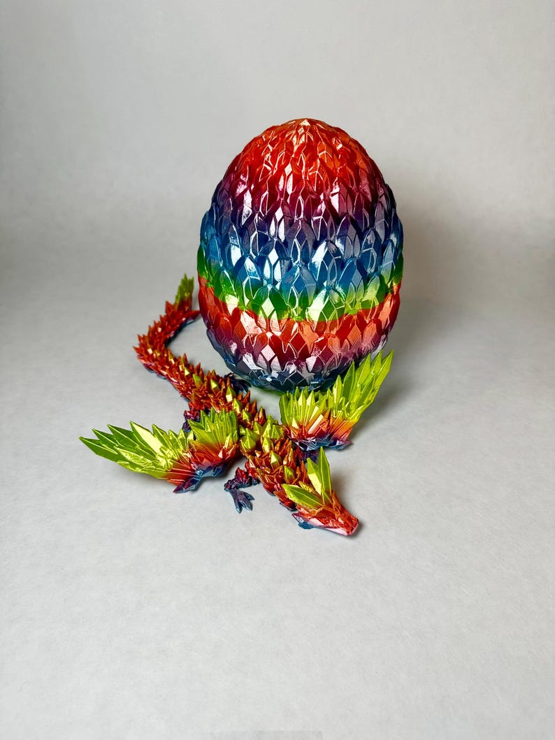 Drache 3D Druck Beweglicher Kristall Glieder Drache - Handgefertigter Kristall Drache für Dekoration und Sammler