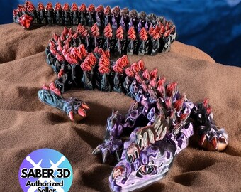 Movable Crystal Limbs Dino Dragon 3D Print Crystal Dragon Etsy 