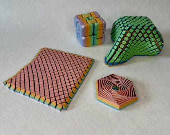 Fidget Toys – Stressabbau & Beruhigung 3D-gedruckt  Infinity Würfel, Bewegliche Matte, 5-Eck Puzzle Für ADHS, Autismus, Nervosität