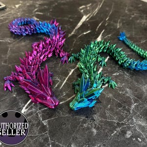 Movable Crystal Limbs Dragon 3D Printing Crystal Dragon