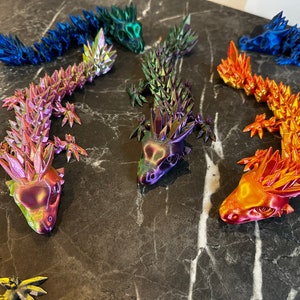 Arti mobili di cristallo per bambini Drago Stampa 3D Drago di cristallo
