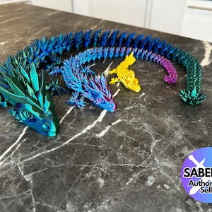 Movable Crystal Limbs Dragon 3D Print Crystal Dragon