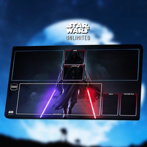 Playmat Revan - Star Wars: Unlimited - 60x35cm - 30% Off from 2 purchased! Playmat TCG / Gamemat / SWU Board Game Mat