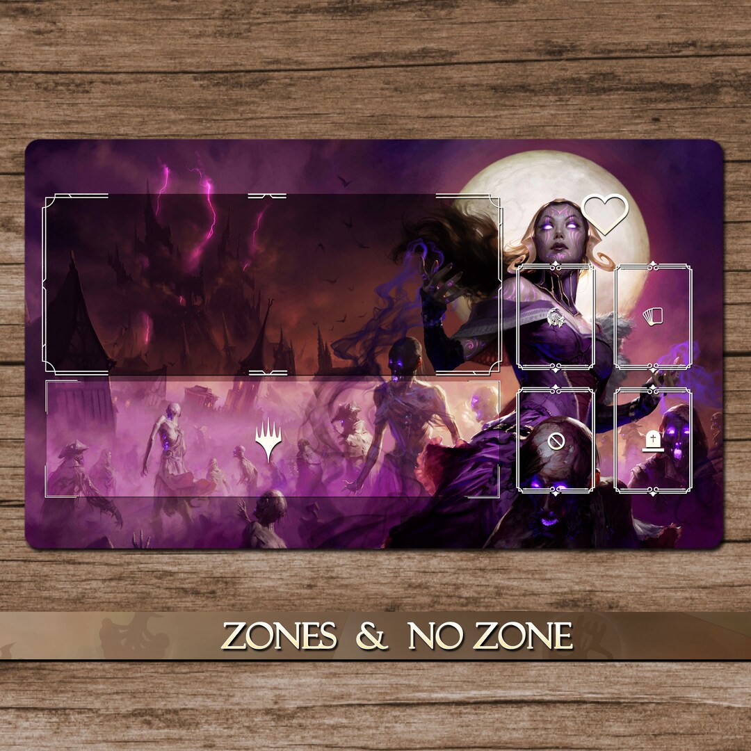 Liliana Vess 60x35cm 40 off for 2 Playmats Playmat MTG With Zones