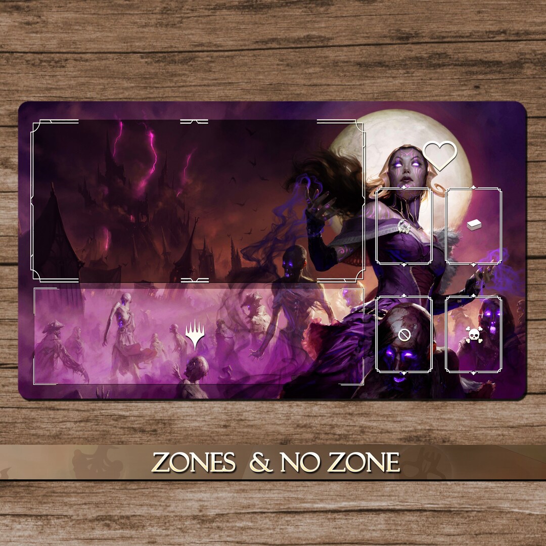 Liliana Vess 60x35cm 30 off for 2 Playmats Playmat MTG With Zones