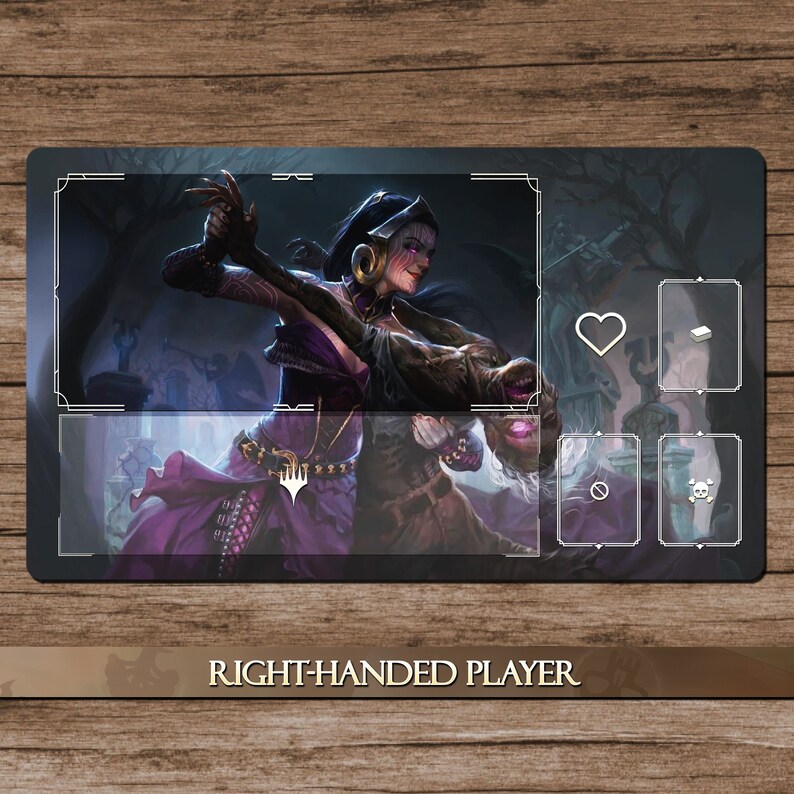 Liliana Vess 60x35cm 30 off for 2 Playmats Playmat MTG With Zones