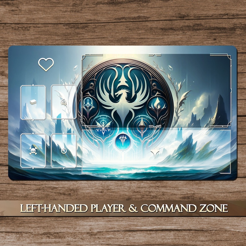 Frozen Symbols 60x35cm 40 off for 2 Playmats Playmat MTG With Zones