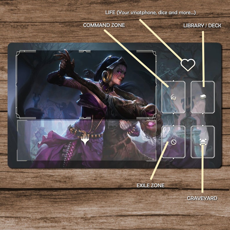 Playmat TCG MTG Custom 60x35cm 30 off for 2 Playmats Playmat Mtg With