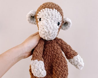 SU ORDINAZIONE / Scimmietta coccolona, Scimmietta di peluche, Scimmietta di peluche, Peluche all'uncinetto, Animale all'uncinetto, Bambino