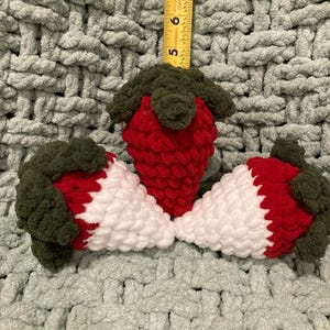 Crocheted Chocolate covered Strawberry plushie/ Plush yarn Strawberry/ Amigurumi Strawberry/ Amigurumi Fruit/ Chocolate covered Strawberry