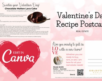 Valentine's Day Recipe Postcard |Real Estate|Farming|Postcard