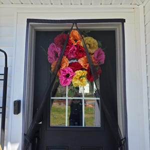 Floral Wreath – Paper – Front Door Decor – Porch Wall Hanging – Housewarming & Frankenstein Lantern: Spooky Decor