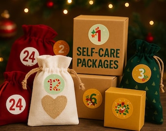 Christmas Advent Calendar: Handmade Self-Care Countdown Gift Set