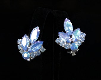 Sarah Coventry Blue Lagoon  Clip Earrings