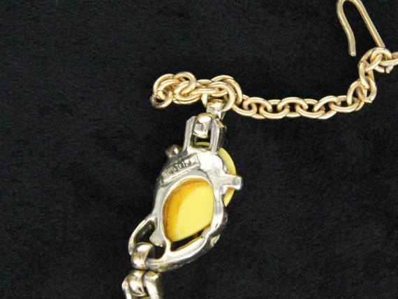 Bogoff Lemon Yellow Thermoset Choker Necklace - image 3