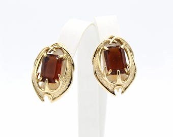 Sarah Coventry Molten Topaz  Earrings