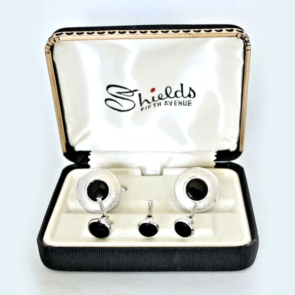 Shields Fifth Avenue Cufflink & Stud Set in Original Box