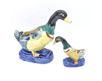 Occupied Japan Duck or Goose Mini Planters