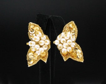 Avon "Sequin Sparkle" Clip Earrings
