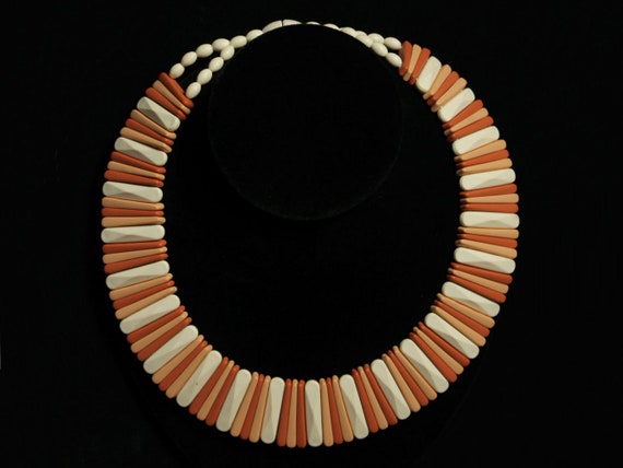 Avon Sirocco Stick Wide Collar Necklace Earth Ton… - image 1