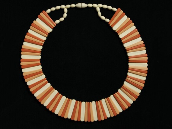 Avon Sirocco Stick Wide Collar Necklace Earth Ton… - image 2