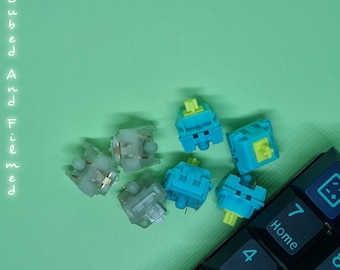 Premium Lubed & Filmed KTT Switches Linear and Tactile Keyboard switch (10 Pack)