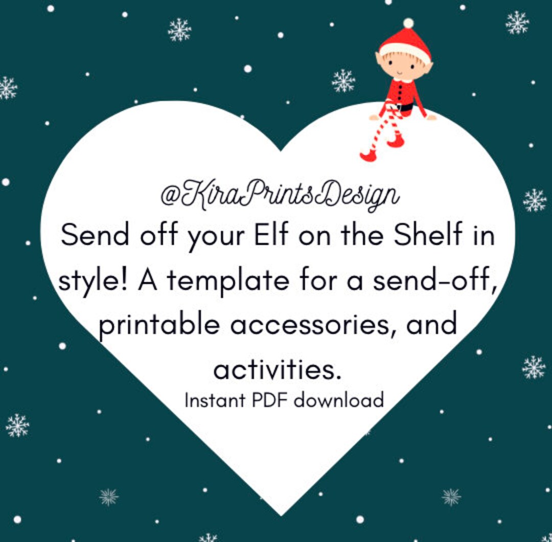 Magical Elf on the Shelf Farewell Breakfast Party Kit Includes Custom